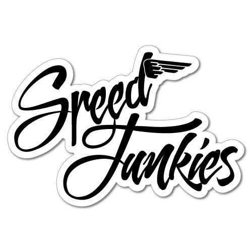 Speed Junkies Motorcycle Motorbike Car Sticker
