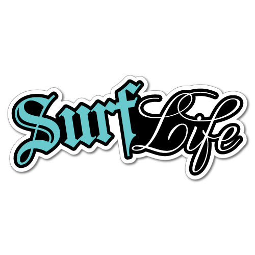 Surf Life Surfing Sticker