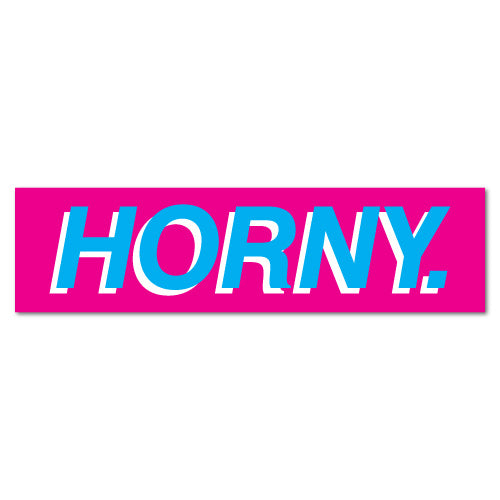 Horny Pink Jdm Funny Sticker