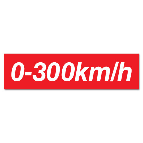 0-300Km Per Hour Speed Drift Hoon Jdm Sticker