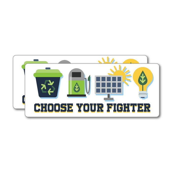 2X Choose Your Fighter Sticker Decal