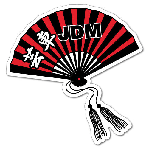 Geisha Jdm Japanese Fan Sticker