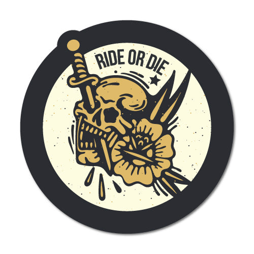 Ride Skull Sticker