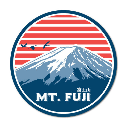 Mt Fuji Round Japan Jdm Sticker | JDM Stickers - Sticker Collective