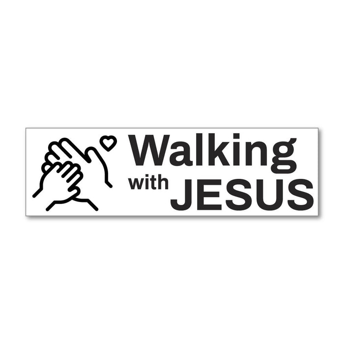Walking With Jesus Sticker Decal