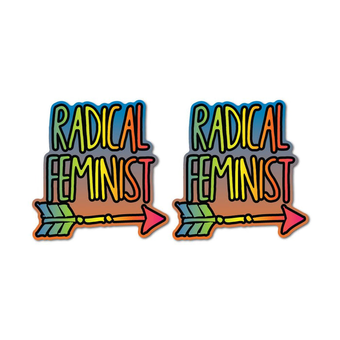 2X Radical Feminist Sticker Decal