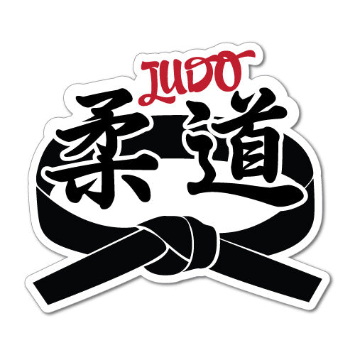 Judo Black Belt Sticker