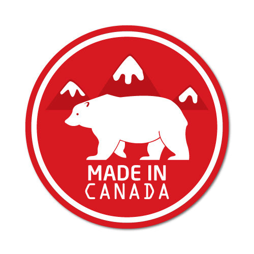 Made In Canada Bear Sticker