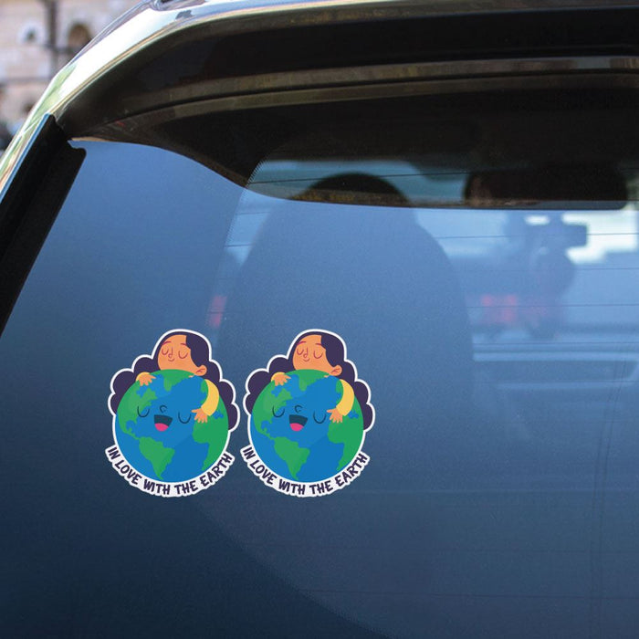 2X In Love With The Earth Sticker Decal