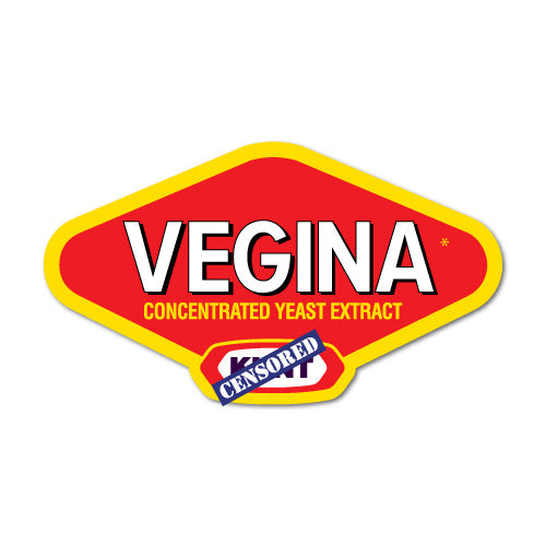 Funny Australian Bogan Vegina Sticker