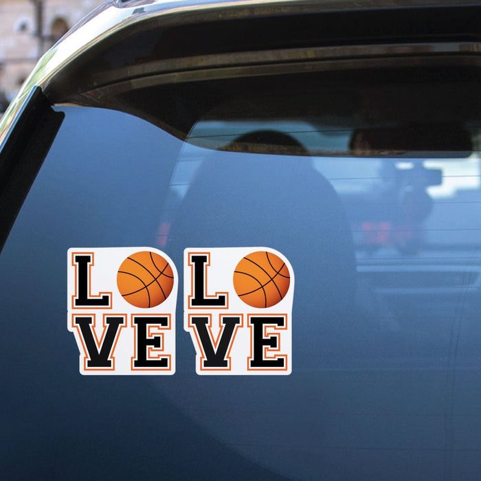 2X Love Basketball Sticker Decal
