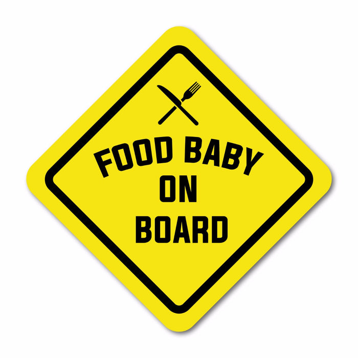 Food Baby On Board Sticker