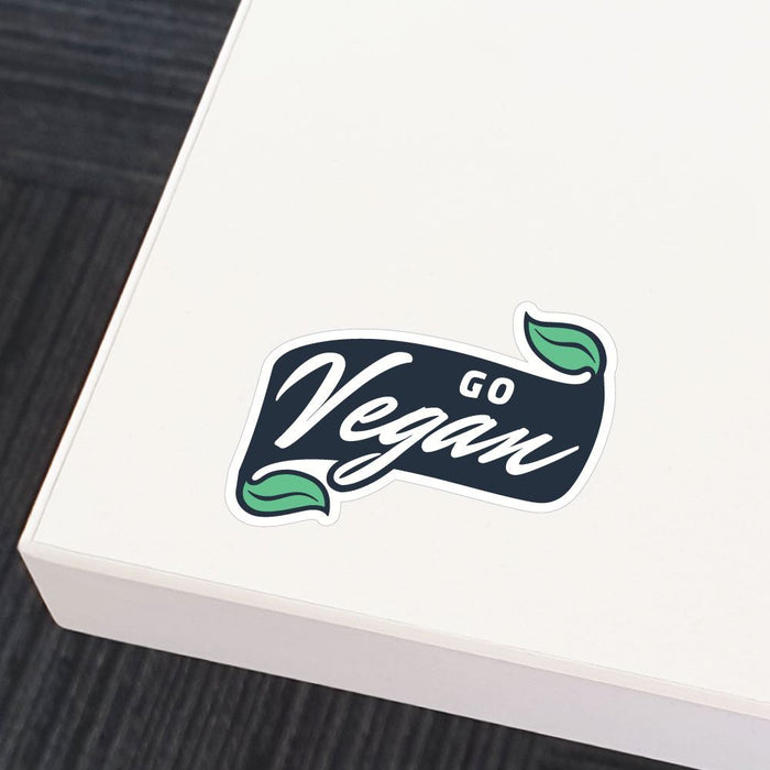 Go Vegan Banner Sticker Decal