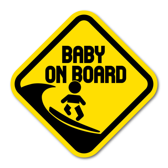 Surfing Baby On Board Sticker
