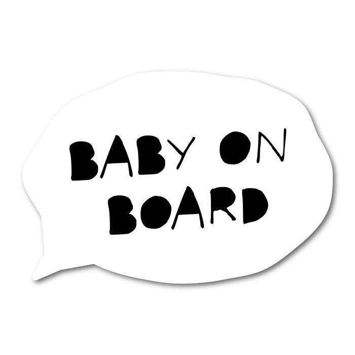 Speech Bubble Baby On Board Sticker