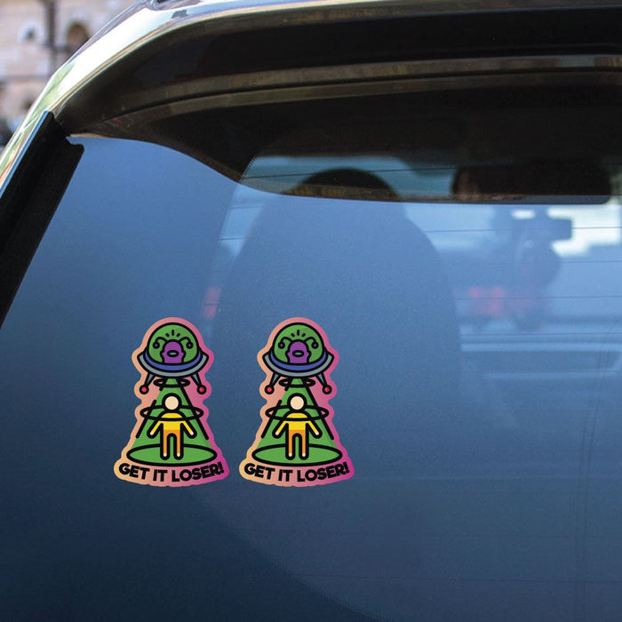 2X Get In Loser Sticker Decal