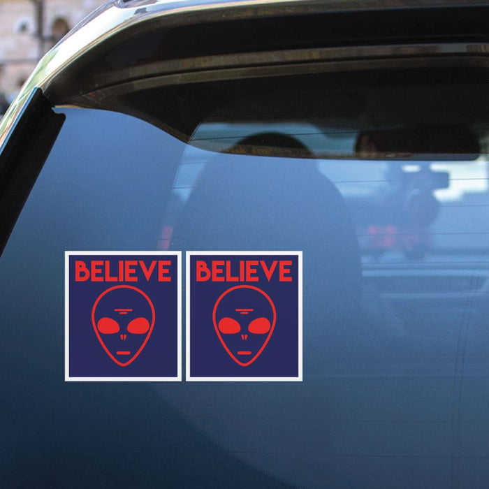 2X Believe In Aliens Sticker Decal