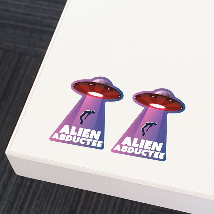 2X Alien Abductee Sticker Decal