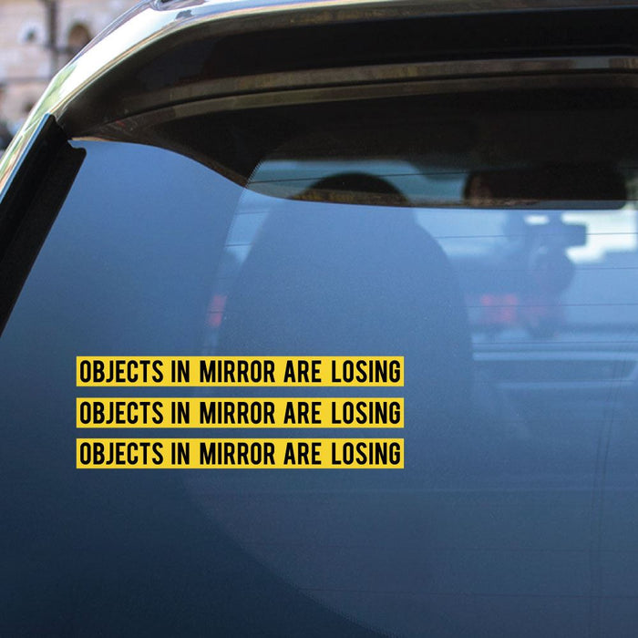 3X Objects In Mirror Sticker Decal
