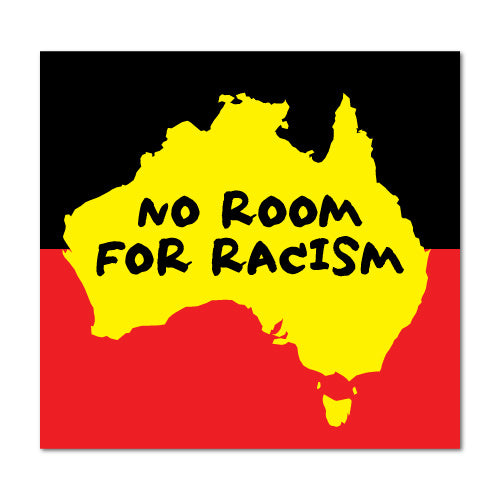 No Racism Sticker No Room For Racism Sticker | Australian Stickers - Sticker Collective