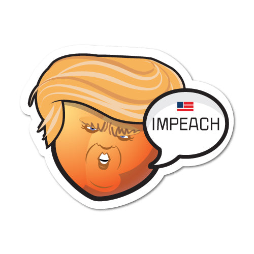 Impeach Donald Trump Bad Peach President Sticker