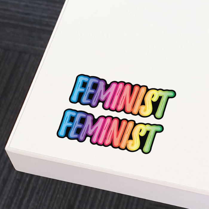 2X Feminist Sticker Decal