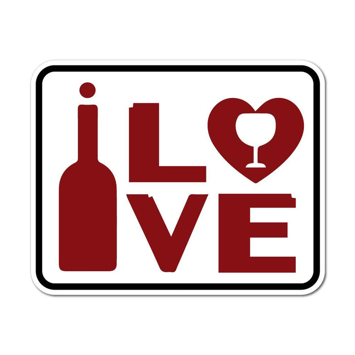 I Love Wine Sticker Decal