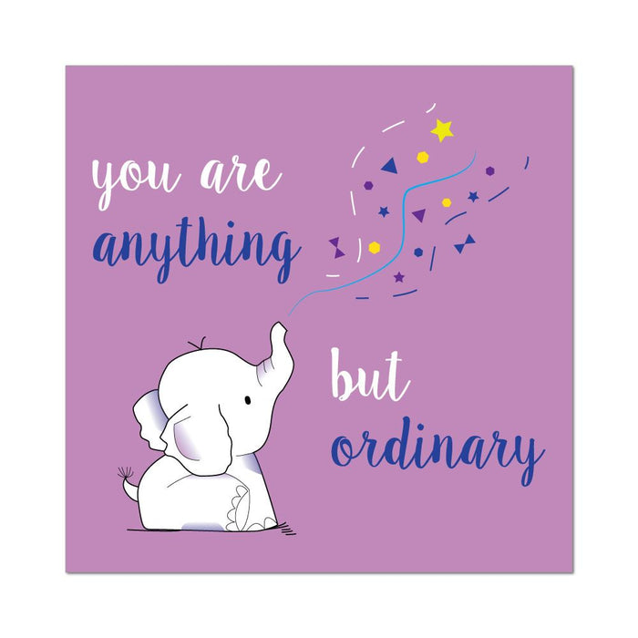 You Are Anything But Ordinary Inspiration Cute Elephant Magical Car Sticker Decal