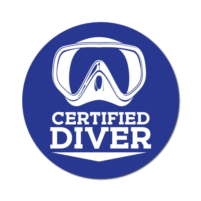 Certified Diver Sticker Decal
