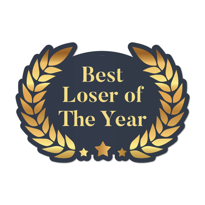 Best Loser Of The Year Award Car Sticker Decal