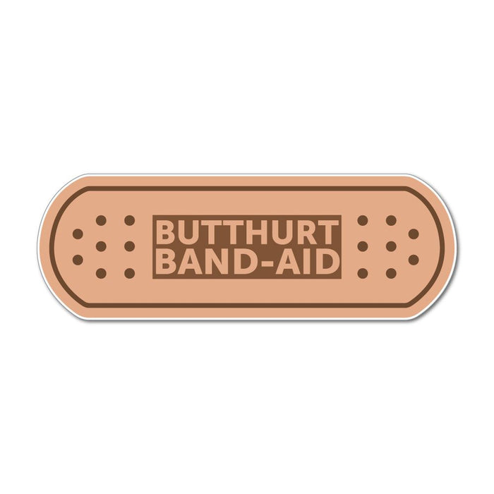 Butthurt Band-Aid Plaster Sticker Funny Car Sticker Decal