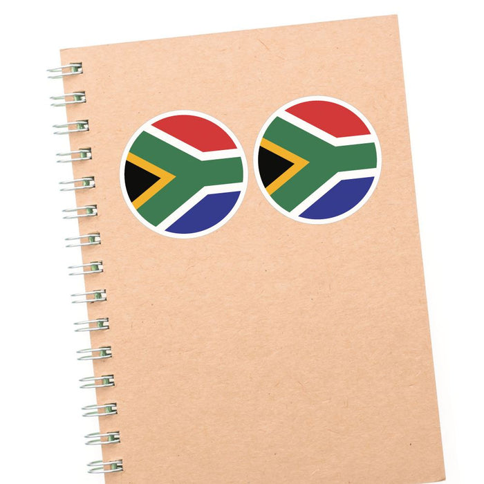 South African Flag X2 Sticker Decal