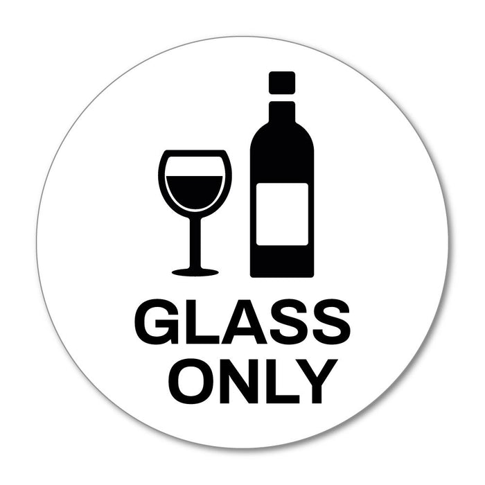 Glass Only Recycle Sticker Decal