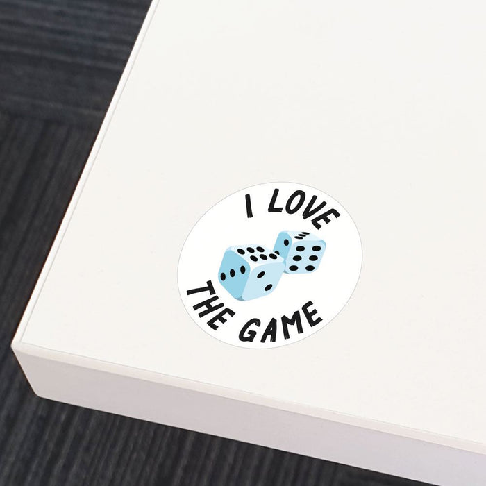 I Love The Dice Games Sticker Decal