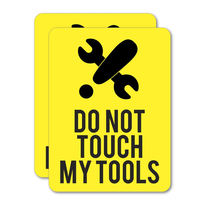 2X Do Not Touch Sticker Decal