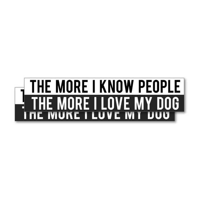 2X I Love Dogs Sticker Decal