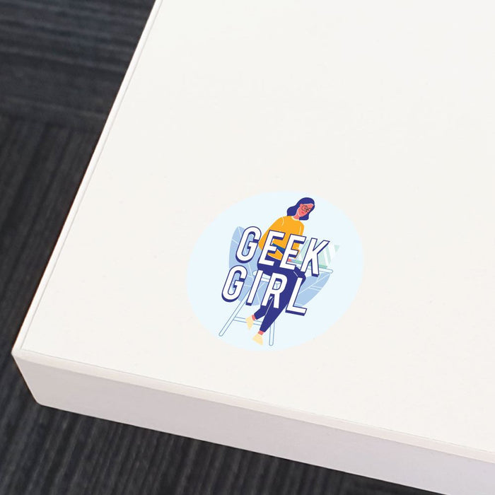 Geek Girl Sticker Decal