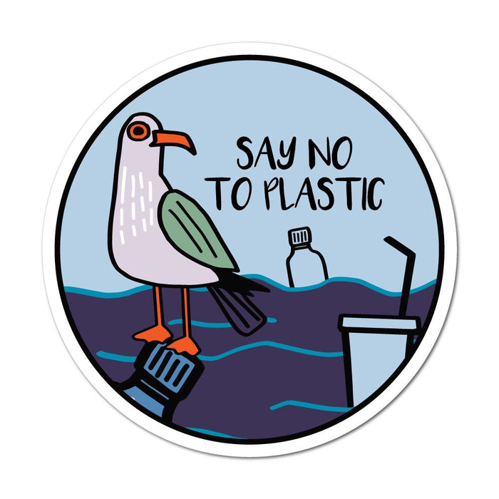 Say No To Plastic Sticker Decal