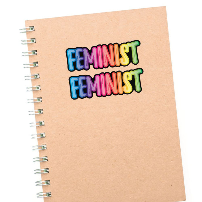 2X Feminist Sticker Decal