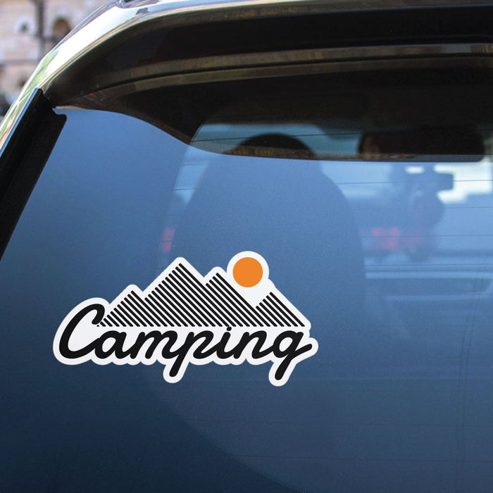 Mountain Camping Sticker Decal