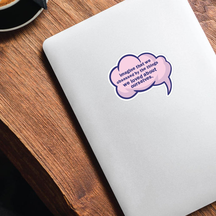 Imagine Speech Bubble Sticker Decal