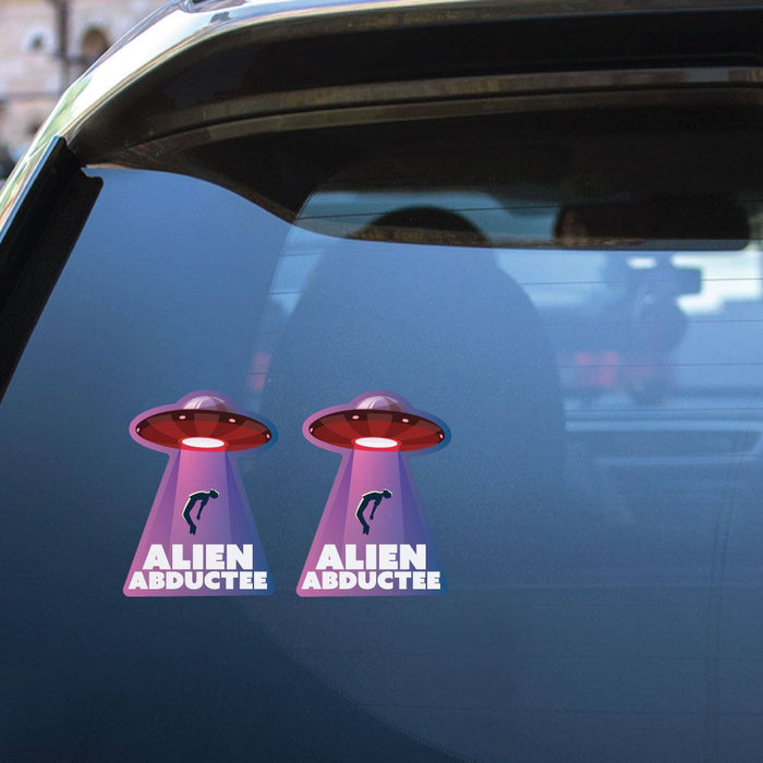 2X Alien Abductee Sticker Decal