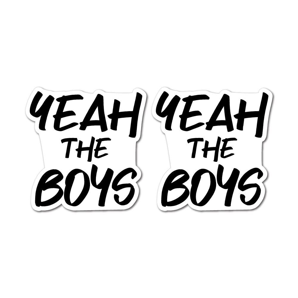 2X Yeah The Boys Sticker Decal | Funny Warning Stickers - Sticker ...