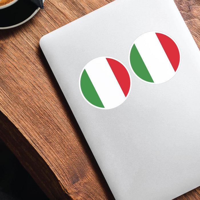 Italy Flag X2 Sticker Decal