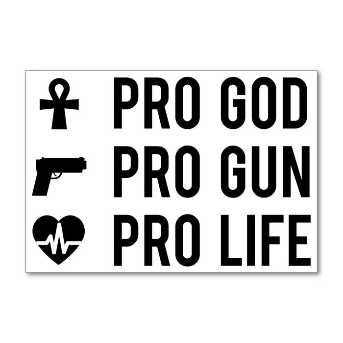 Pro Gun Faith Sticker Decal