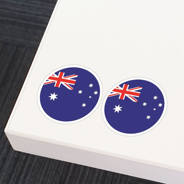 Australian Flag X2 Sticker Decal