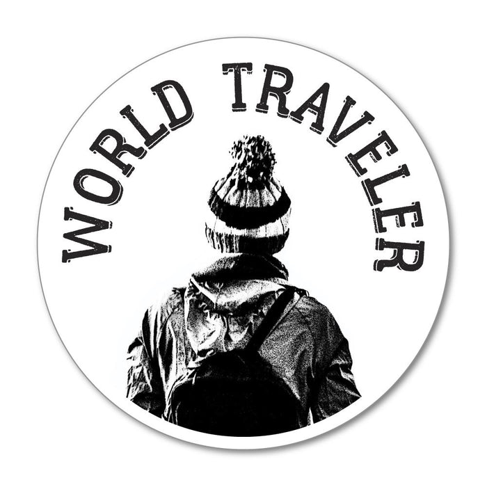World Traveler  Sticker Decal