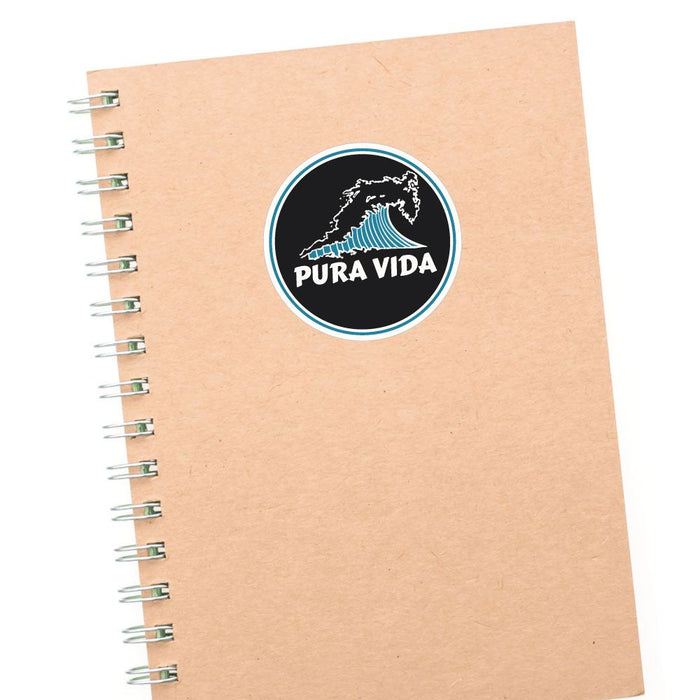 Pura Vida Waves Sticker Decal