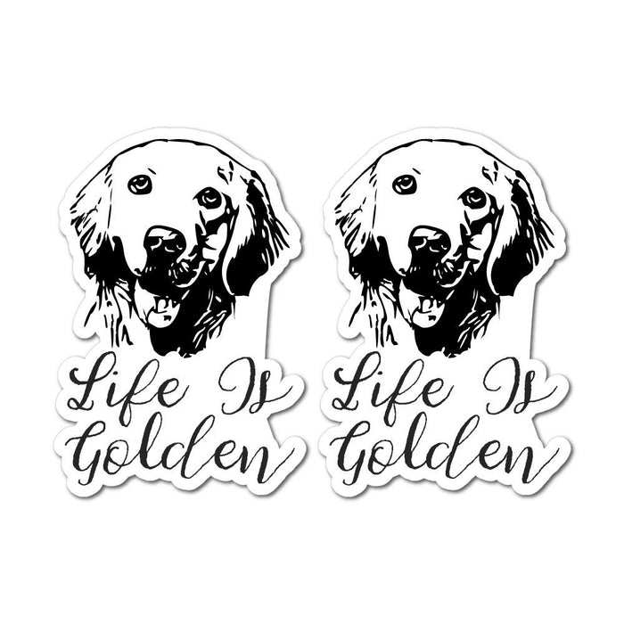 2X Life Is Golden Sticker Decal