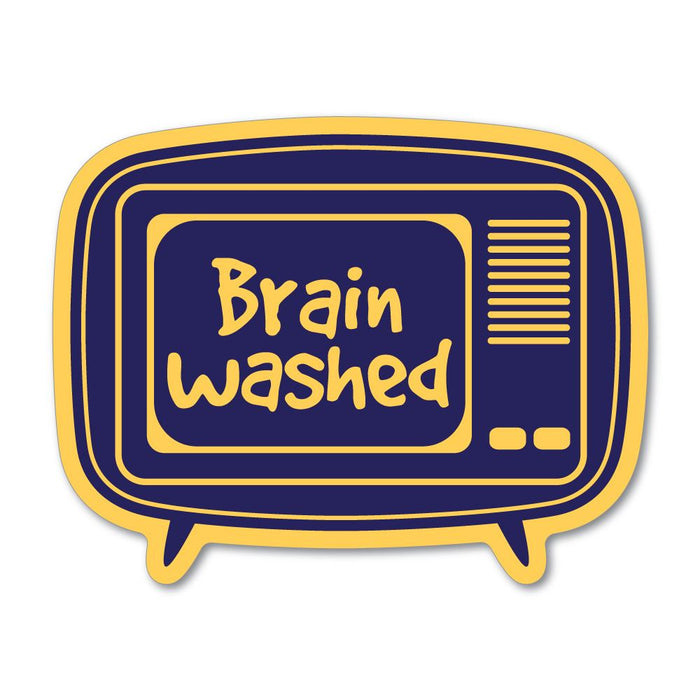 Brain Washed Tv Sticker Decal